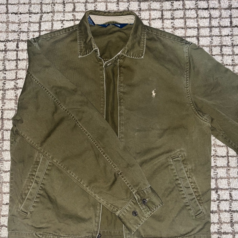 Polo by Ralph Lauren Olive Green Lightweight Bomber Jacket